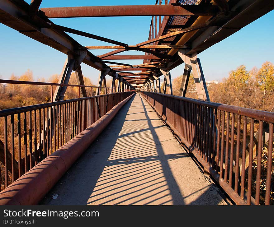 Ferro-concrete design of the foot bridge. Ferro-concrete design of the foot bridge