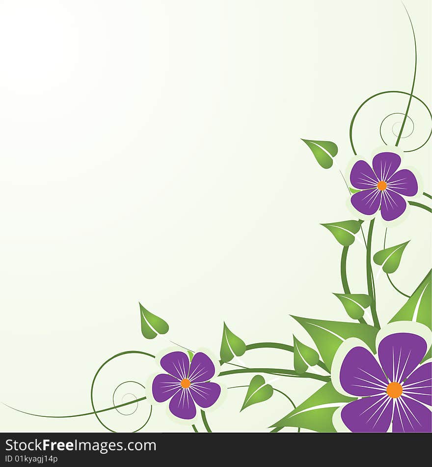 Abstract Floral Background