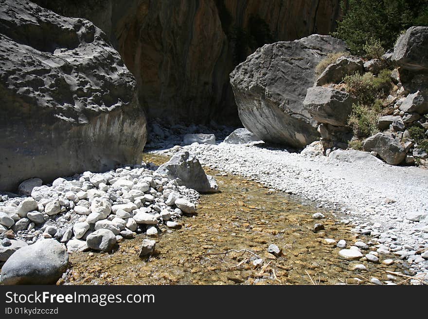 Samariá Gorge in Crete, Greece