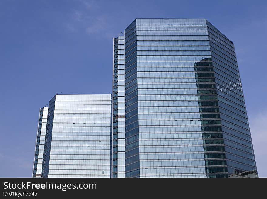 Modern commercial building in central business district, beijing, china. Modern commercial building in central business district, beijing, china.