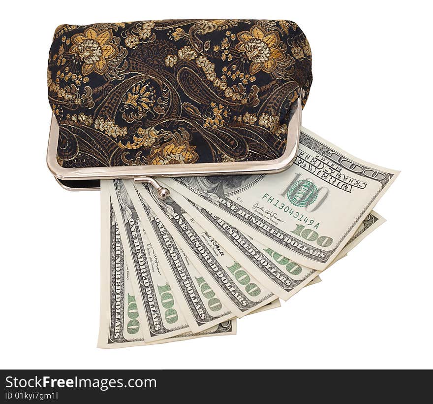 Color photo paper money. Isolated on a white background.