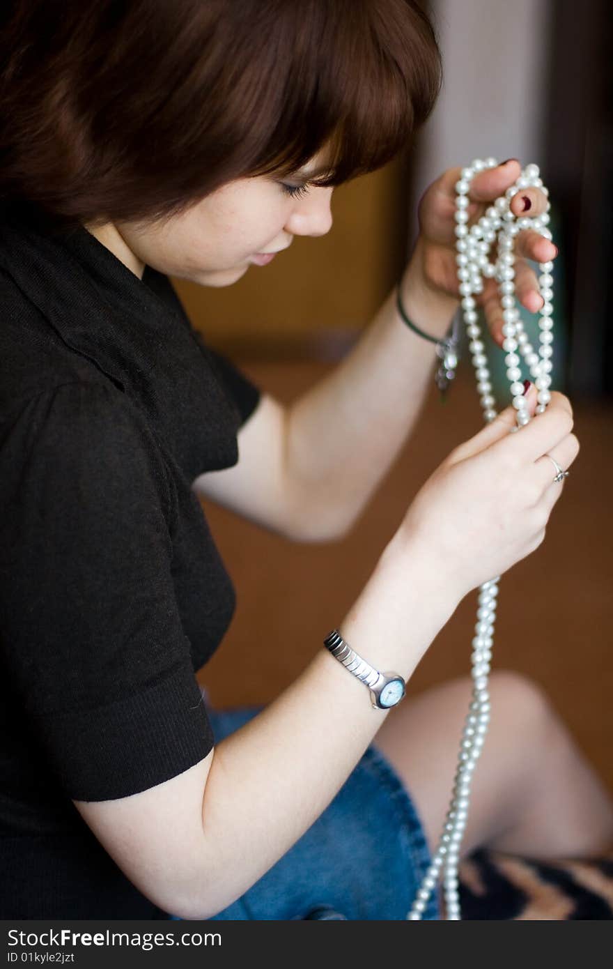 Girl With Beads