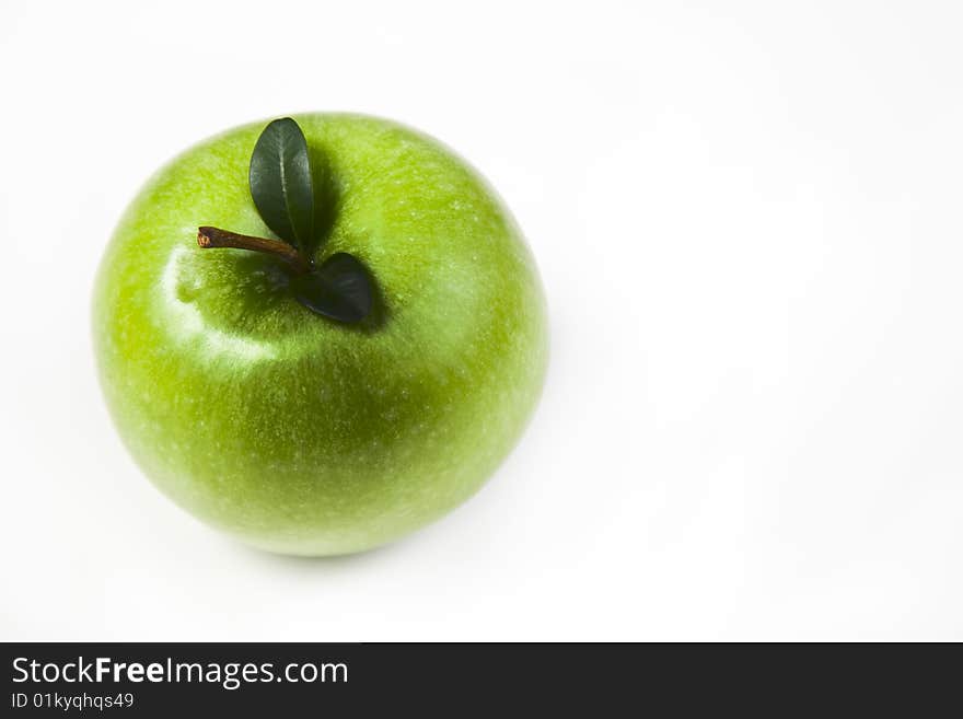 Fresh green apple full of vitamins