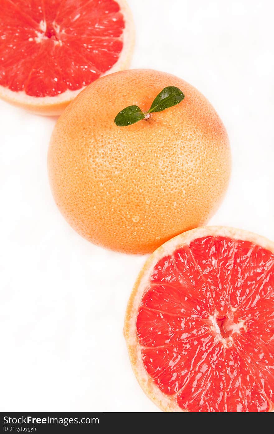 Red grapefruits