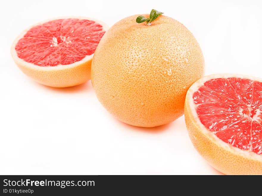 Red grapefruits