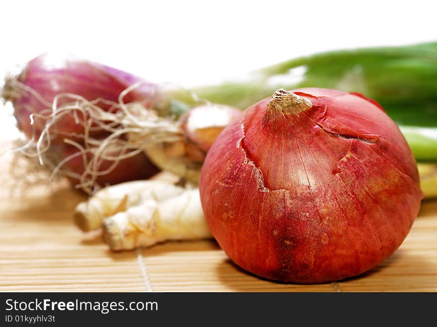 Closeup Macro capture on Red Onion. Closeup Macro capture on Red Onion