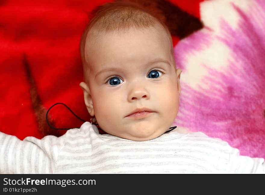 Portrait of the little girl. Portrait of the little girl