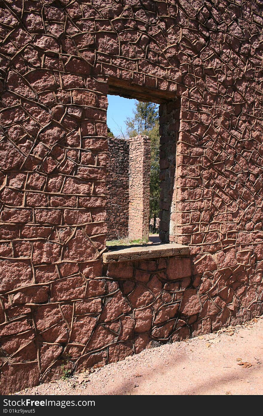 Stone Texture With Window