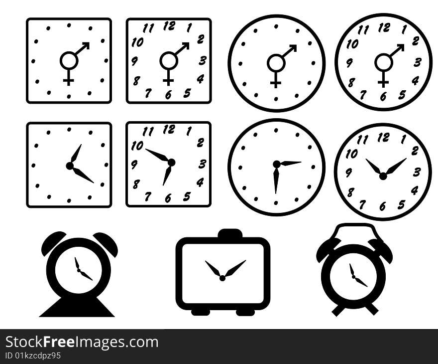 A collection of simple clocks