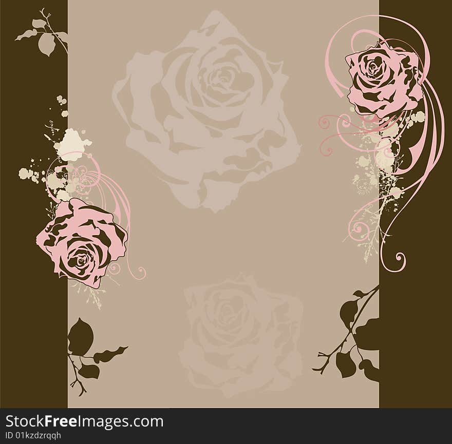 Illustration of a floral background. Illustration of a floral background