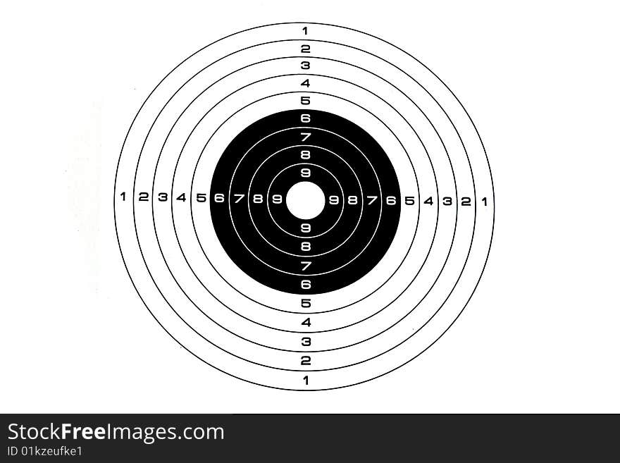 Target under the white background