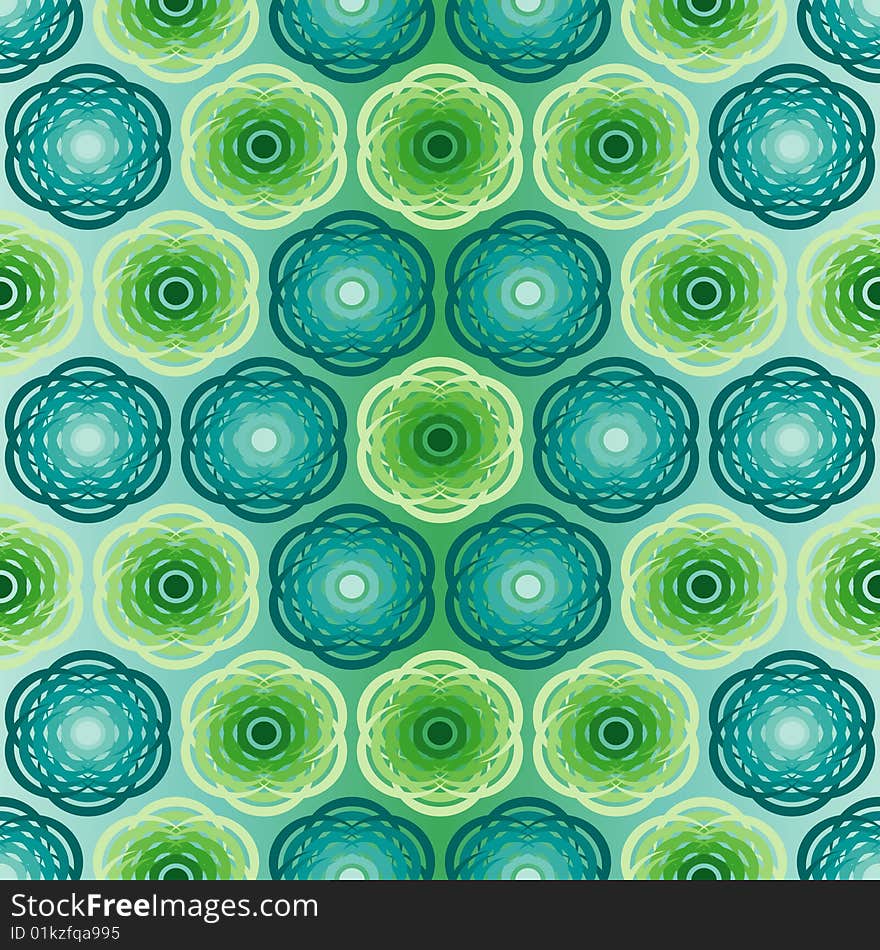 Seamless green pattern