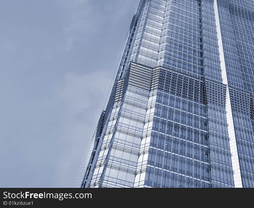 The modern building in shanghai.