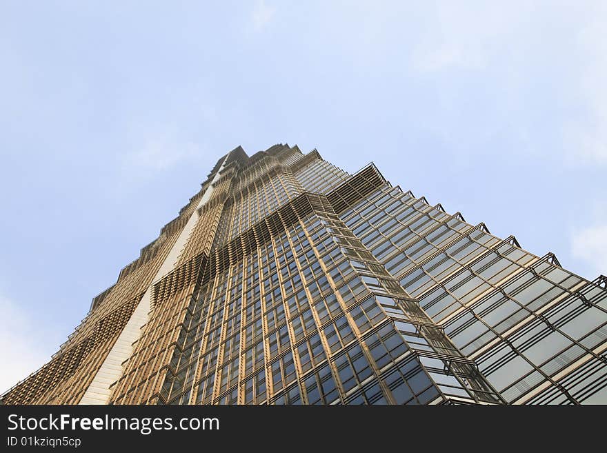 The modern building in shanghai.