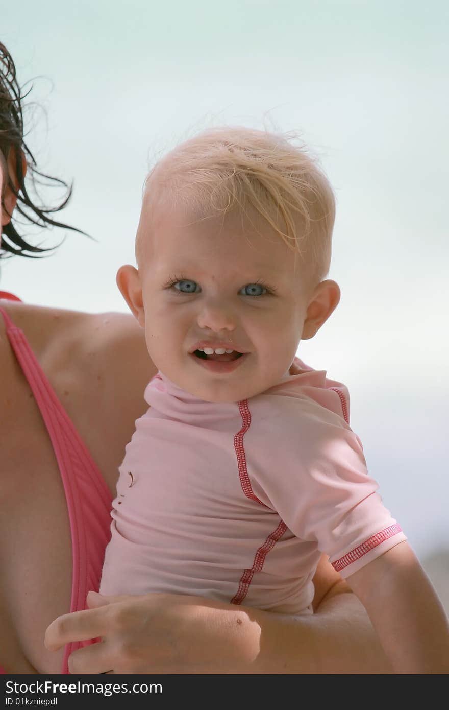 Baby in mother s arms