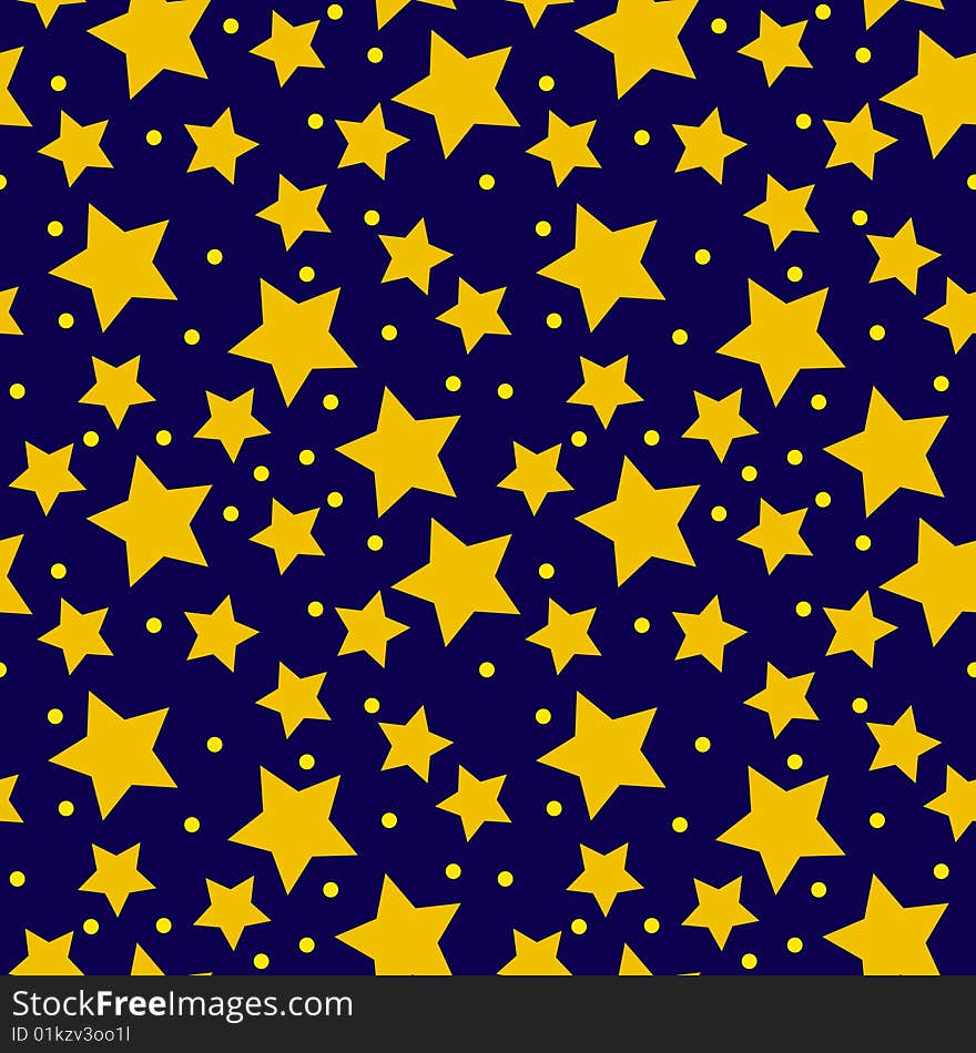 Seamless vector background with stars. Seamless vector background with stars