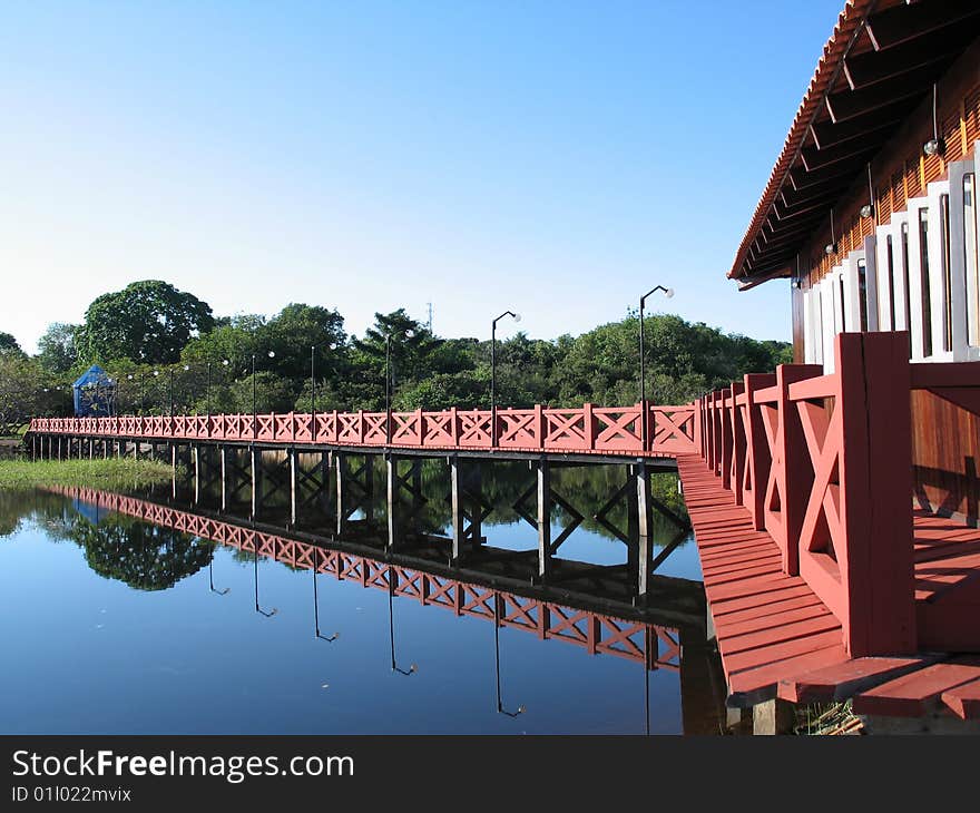 House and bridge - Amazonia - Brazil