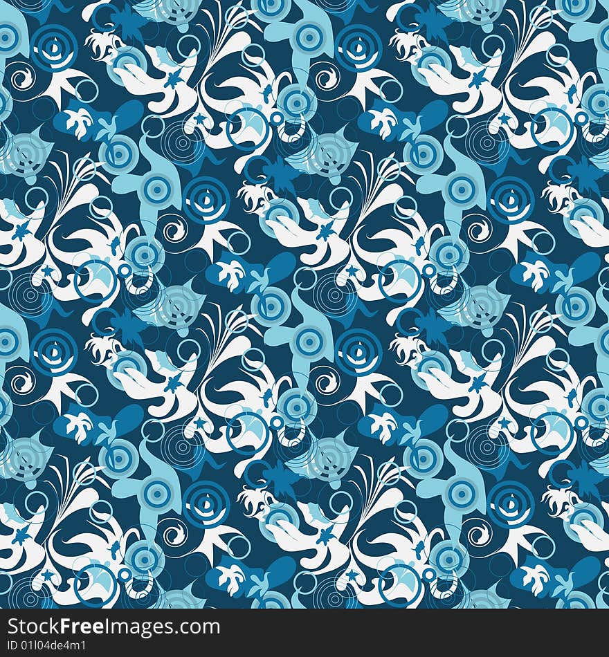 Seamless Blue Pattern