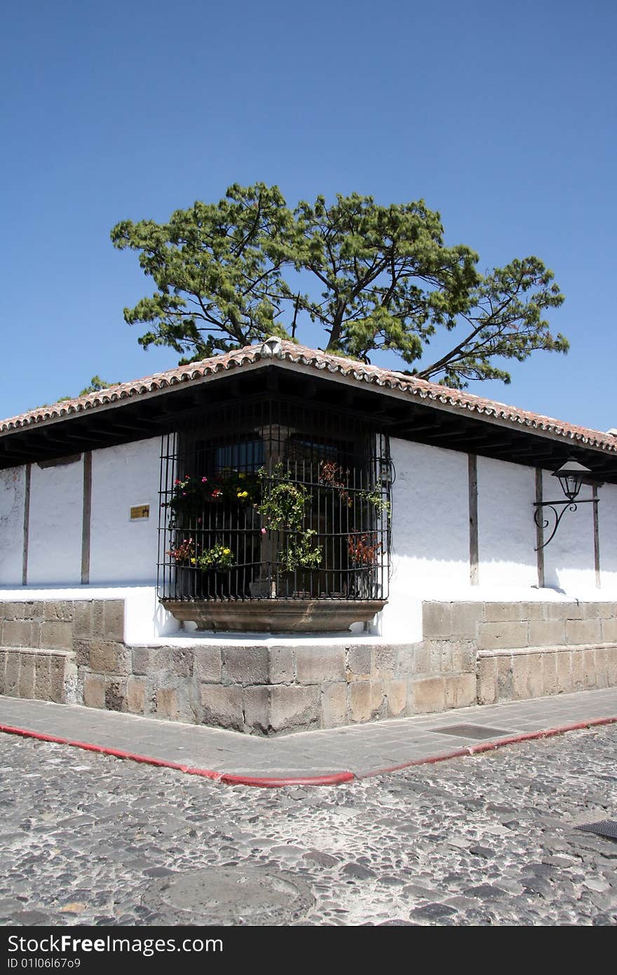 Historical houses from Antigua in Guatemala