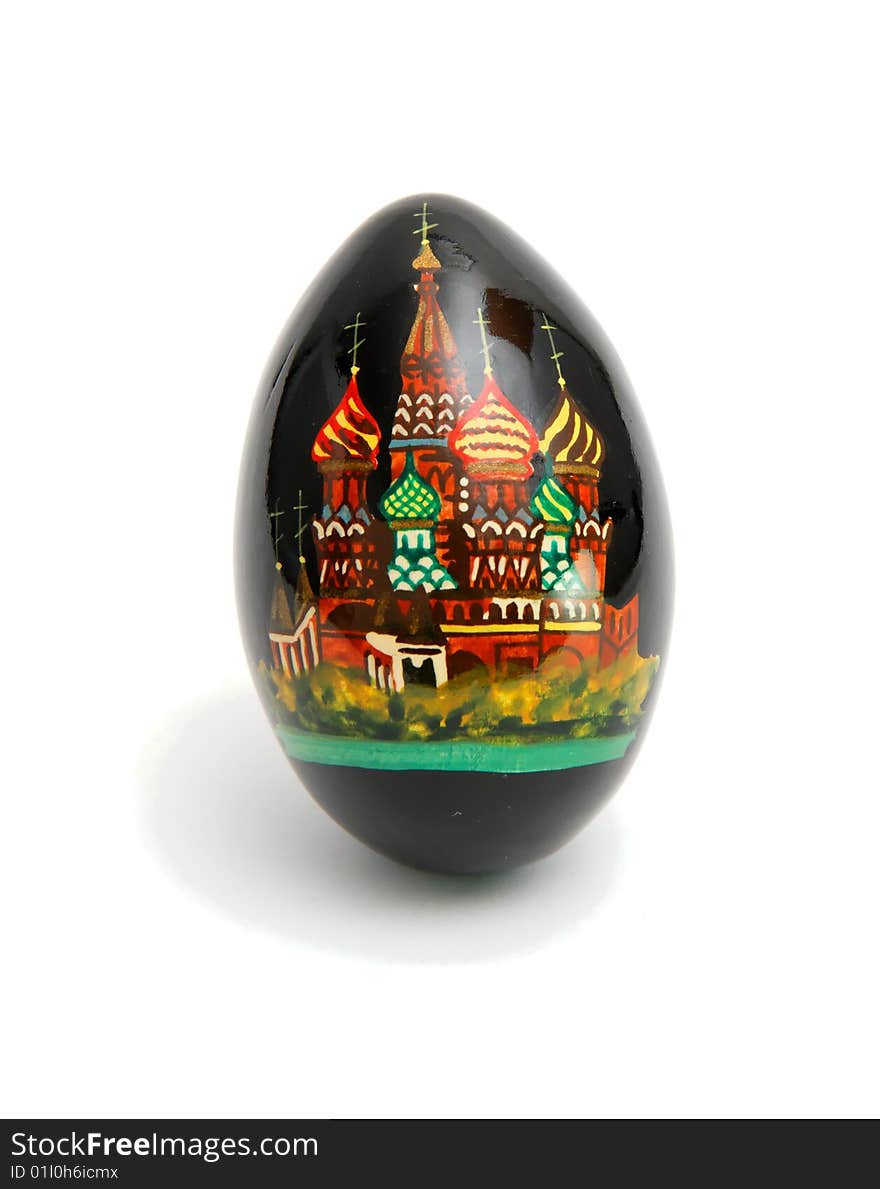 Russian Easter egg isolated