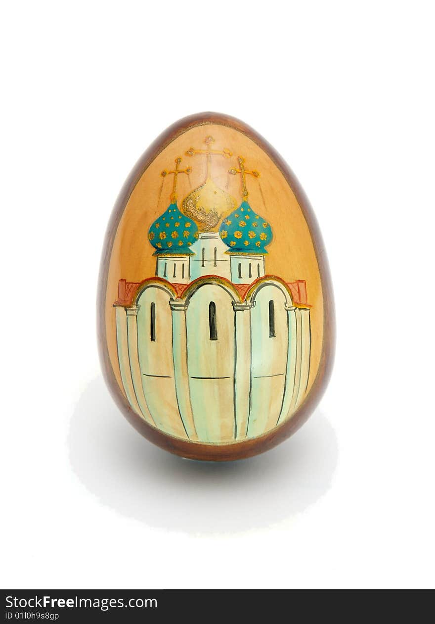 Russian Easter Egg Isolated