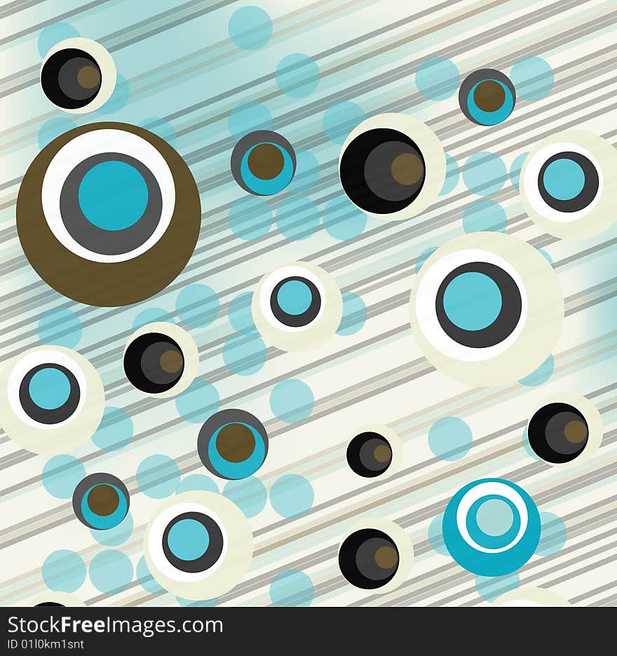 Fancy circles abstract background design