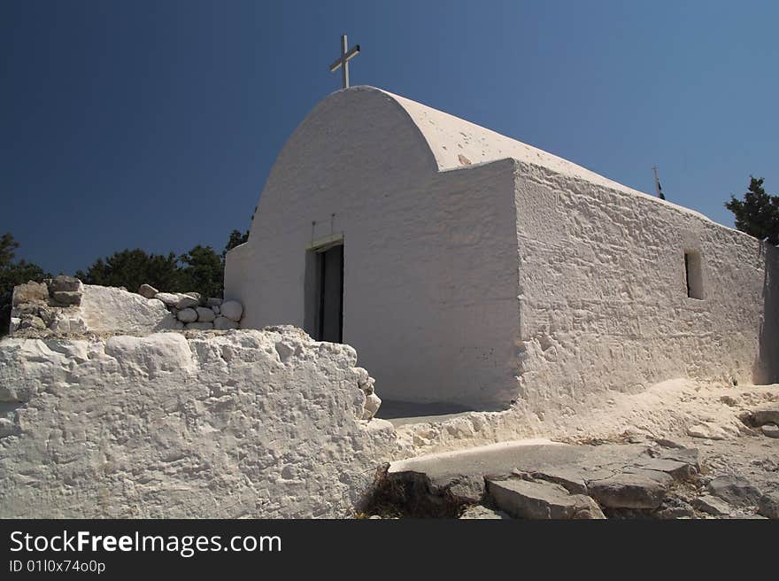 Monolithos castle chapel