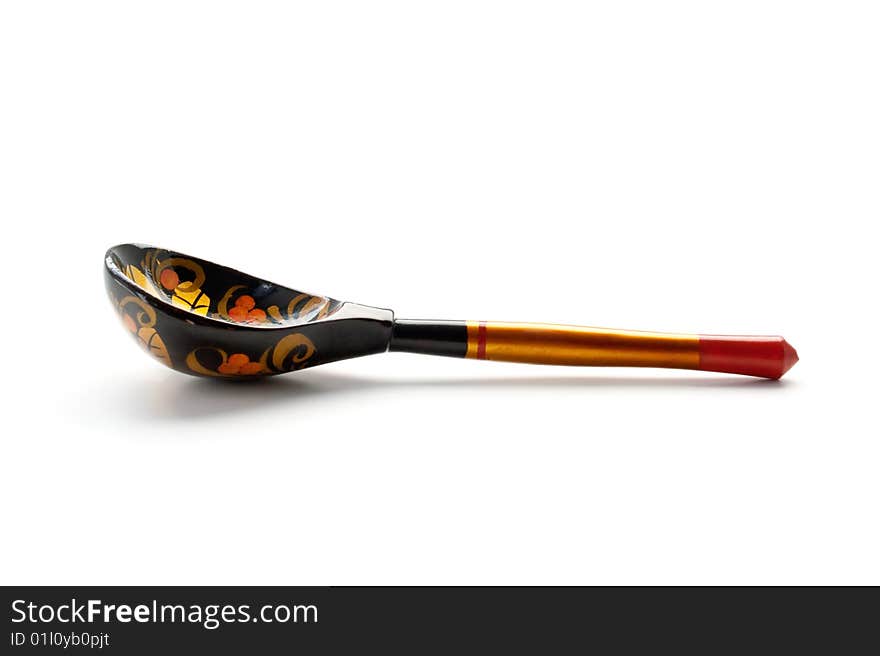 Russian wooden spoon (sideview)