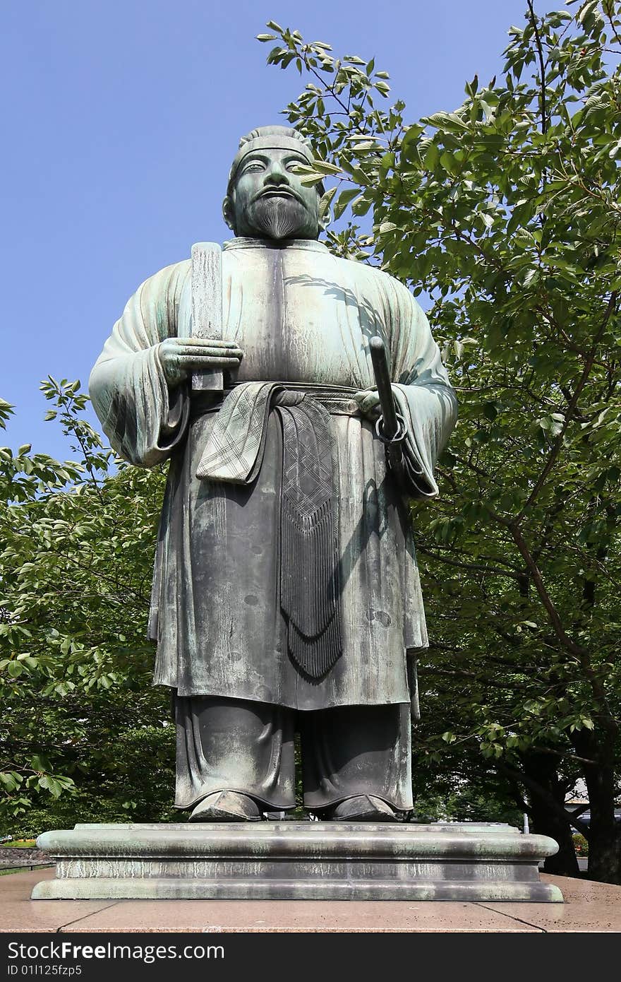 Samourai statue