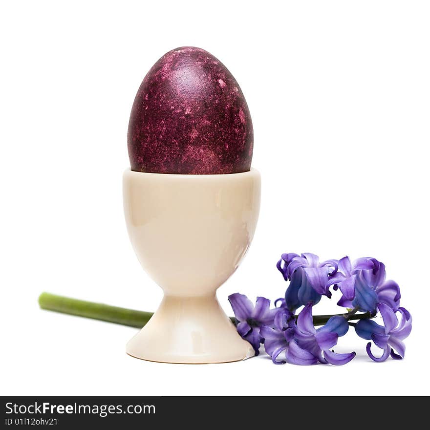 Easter Egg With Flowers