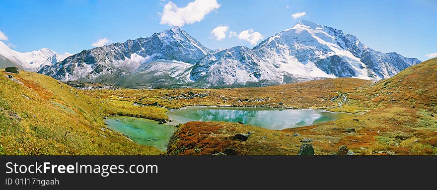 Ak-Oyuk mountain range in Altai. Ak-Oyuk mountain range in Altai