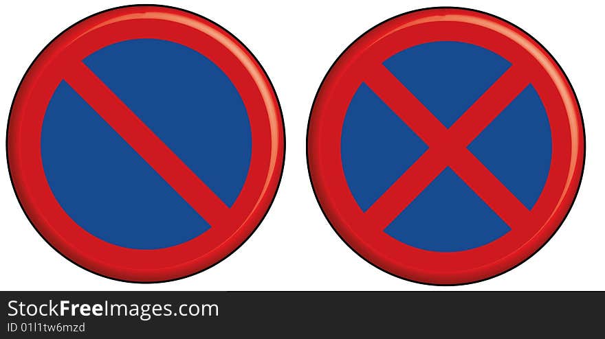 Set of traffic signs illustrations