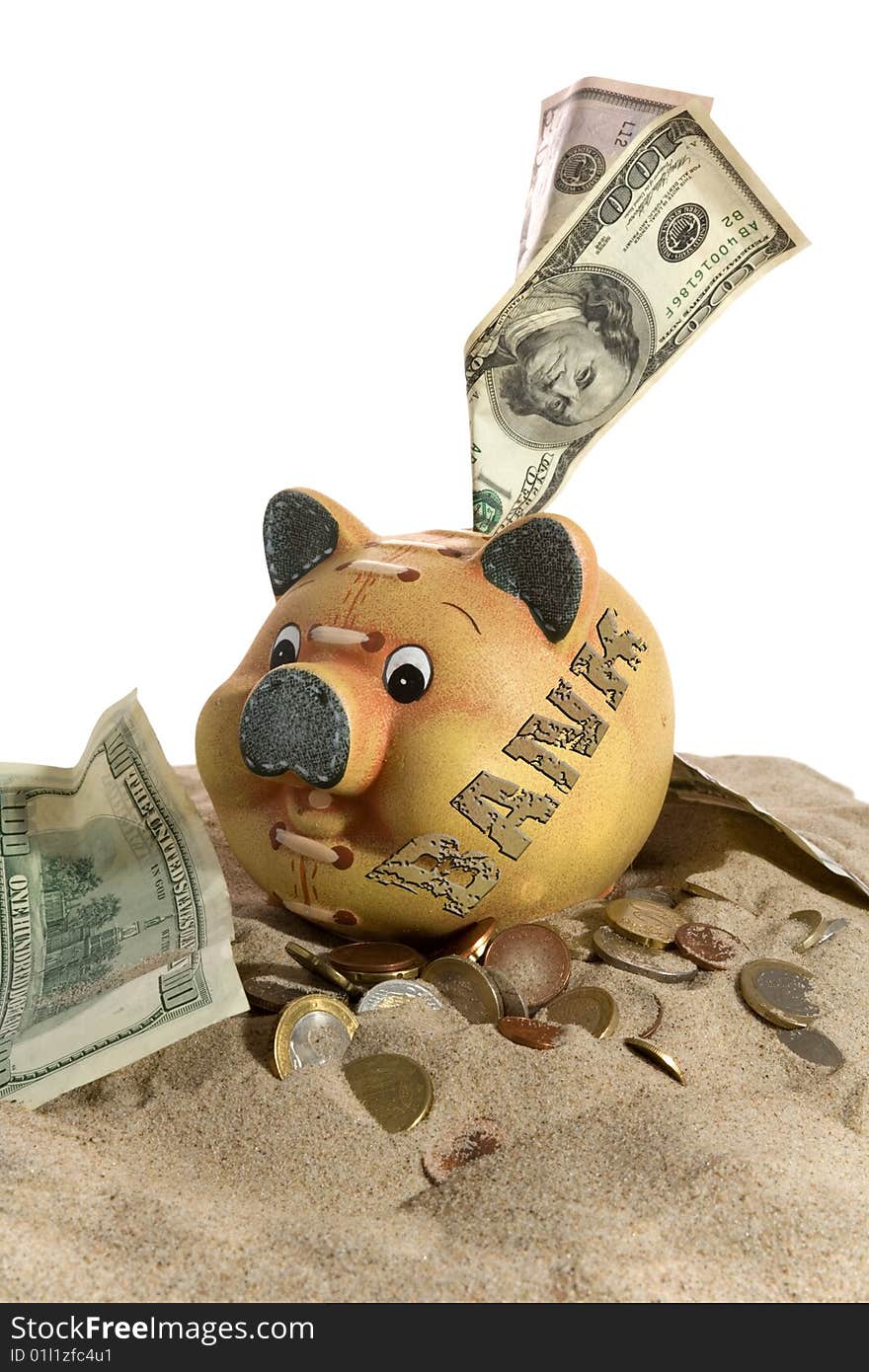 Piggy Bank - Financial Crisis Concept