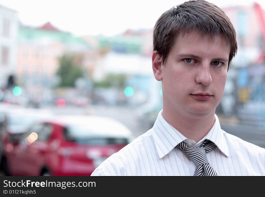 Portrait of the young businessman