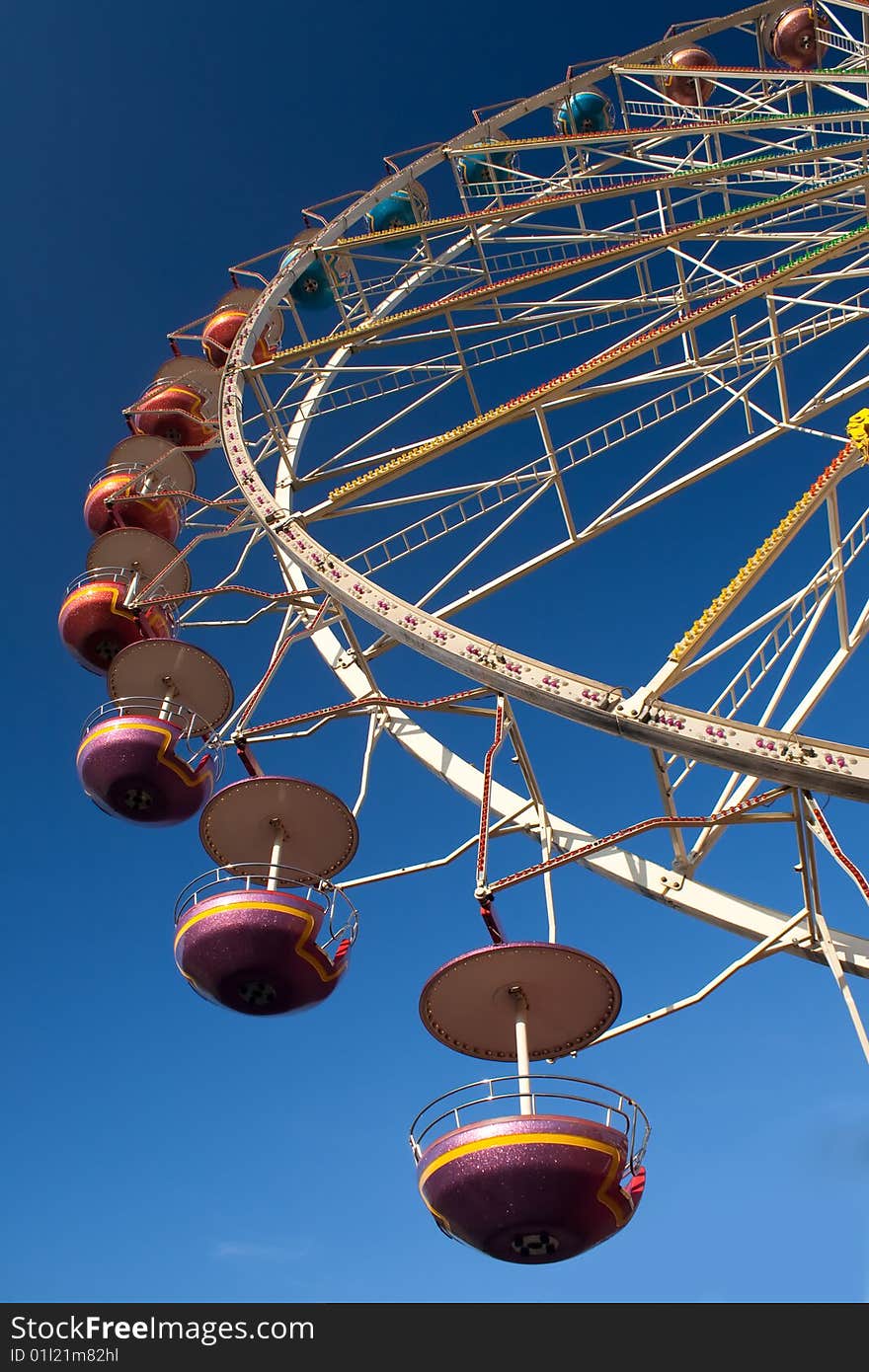 Ferris wheel, people having fun