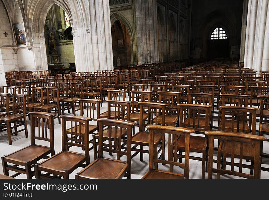 Chairs In The Church