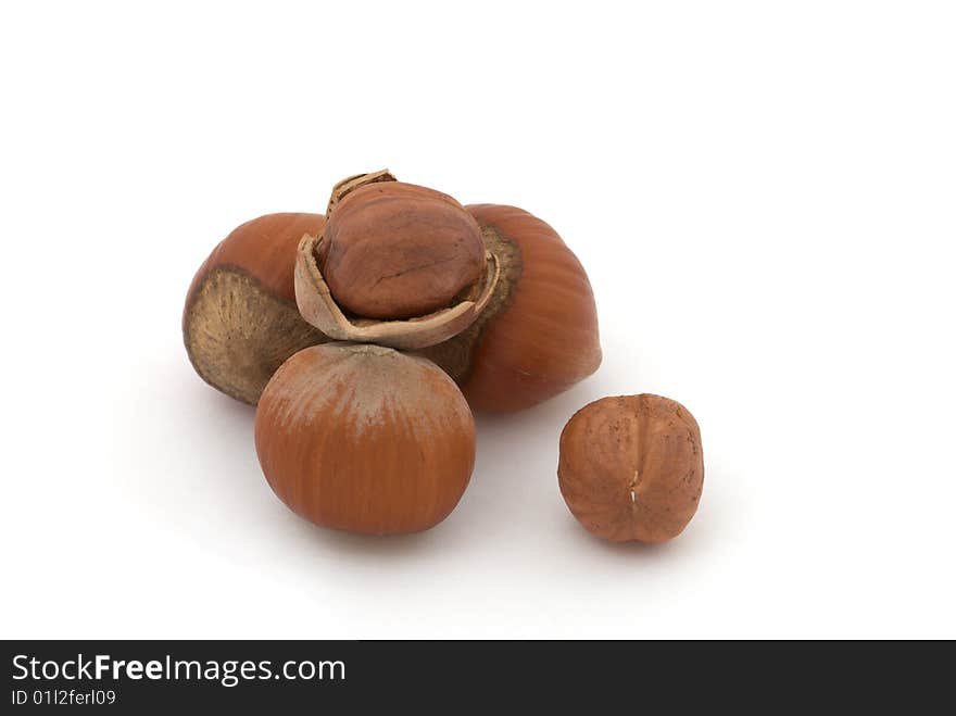 Macro Of Hazelnuts