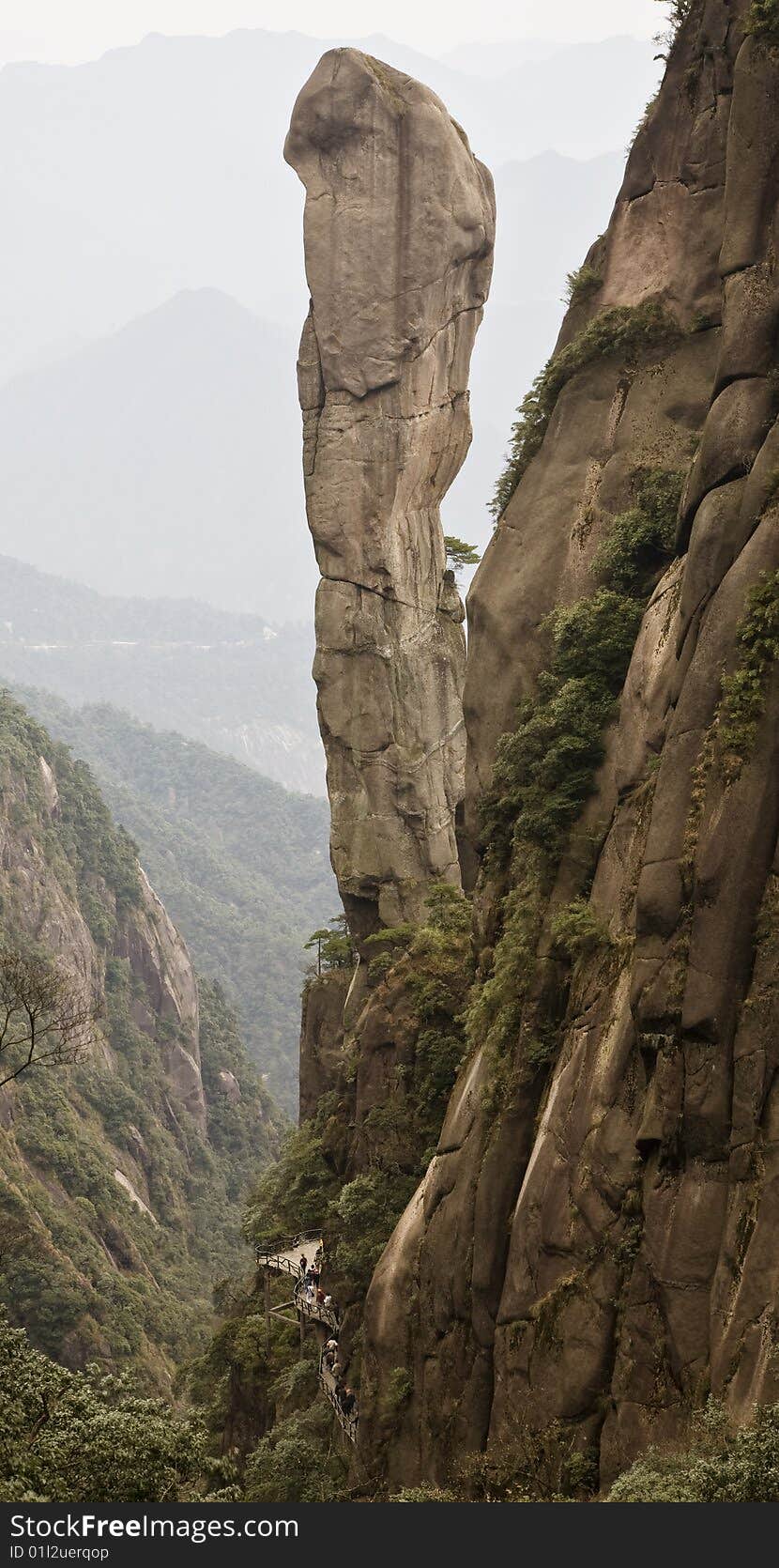 Steep mountains in the south of china