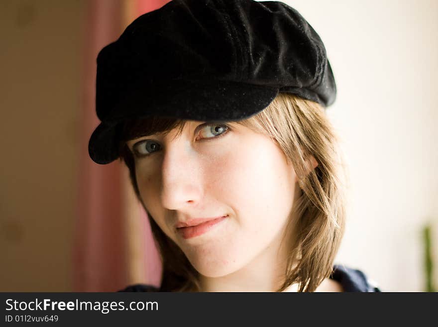 Girl in cap