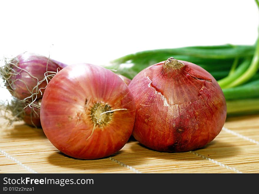 Closeup Macro capture on Red Onion. Closeup Macro capture on Red Onion