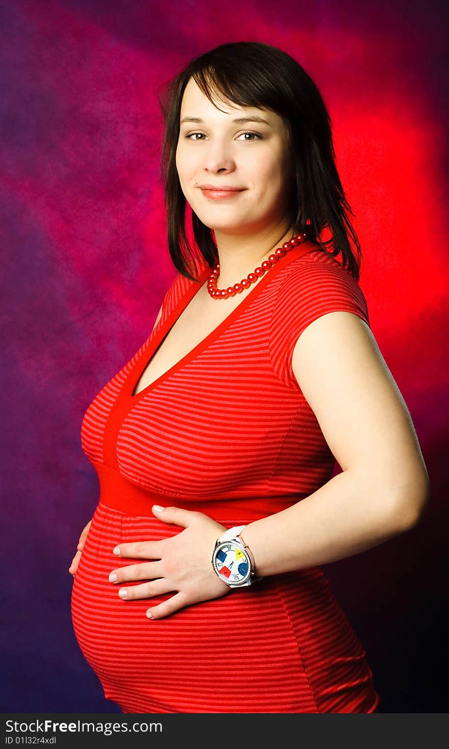 Beautiful pregnant woman