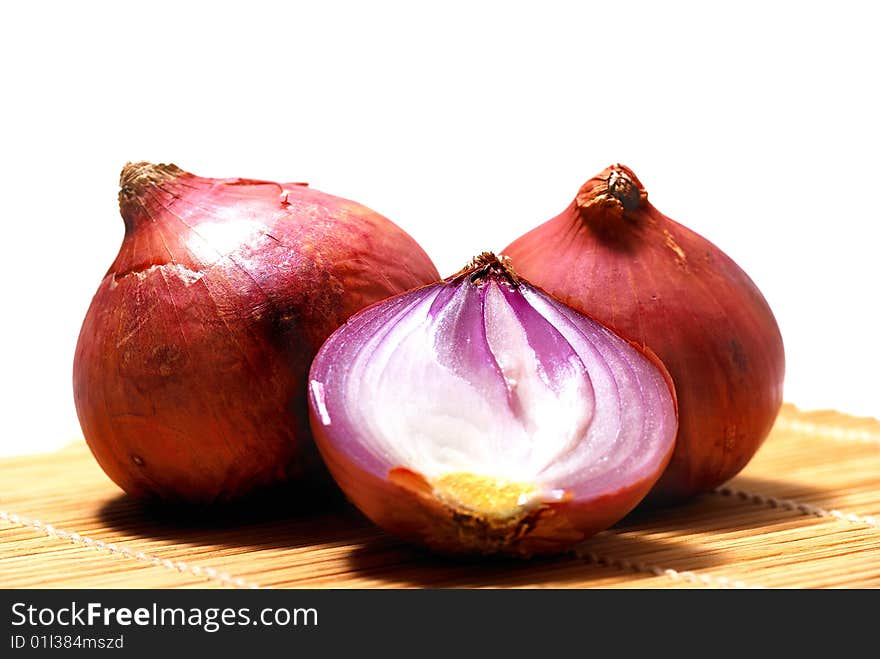 Closeup Macro capture on Red Onion. Closeup Macro capture on Red Onion