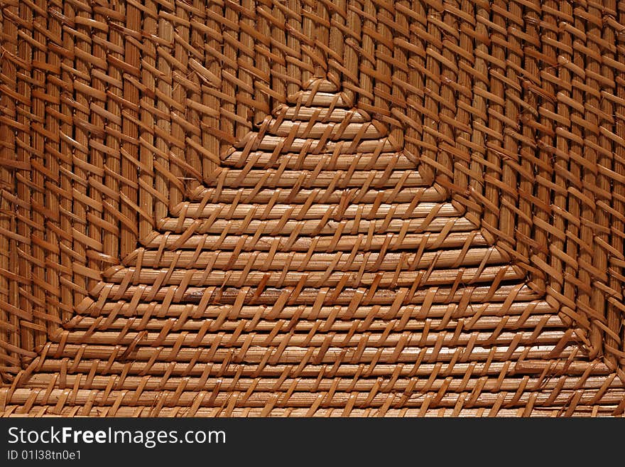 Surface of wicker bread basket. Surface of wicker bread basket.