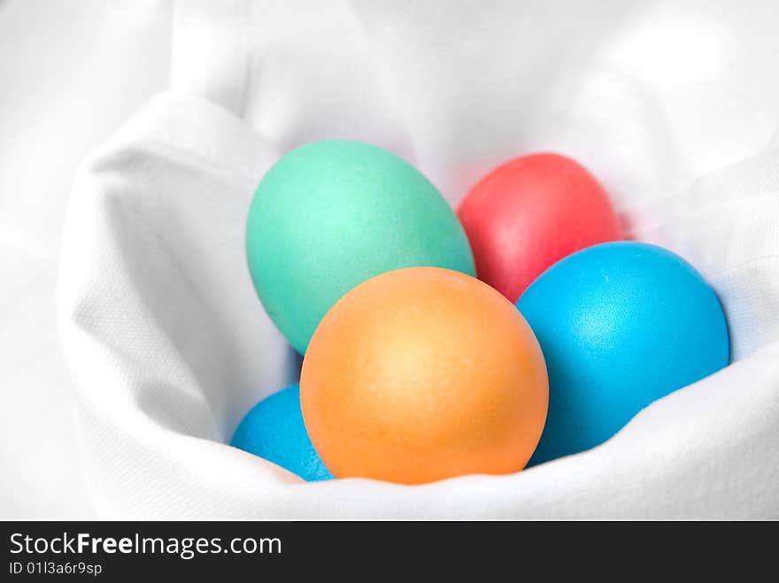 Photo of the color easter eggs