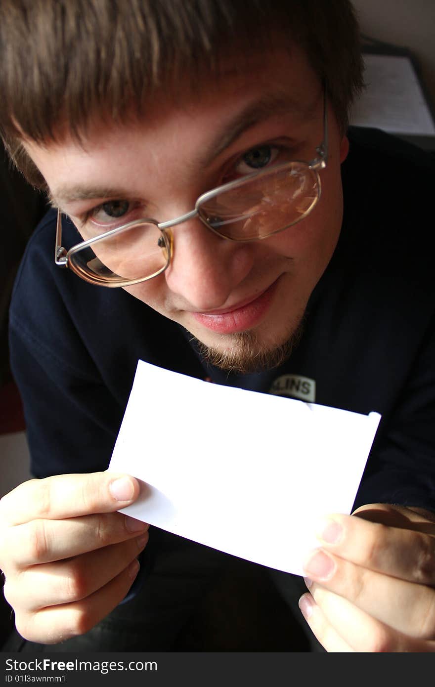 Young  man in glasses