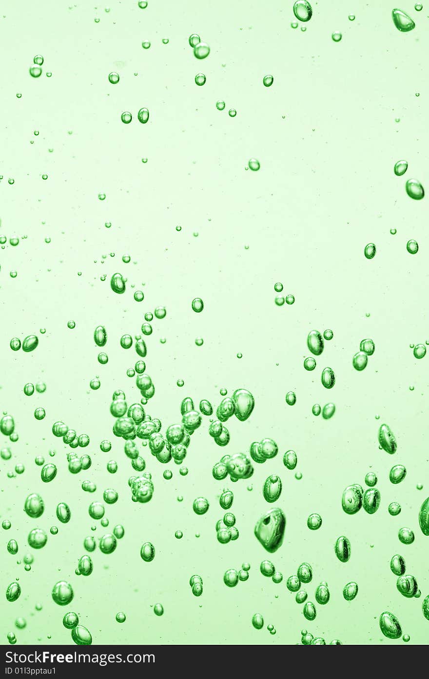 Background with splashing water.Green water