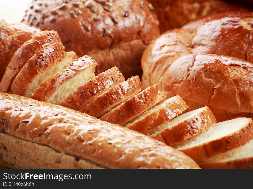 Bakery foodstuffs. Shot in a studio. Bakery foodstuffs. Shot in a studio.