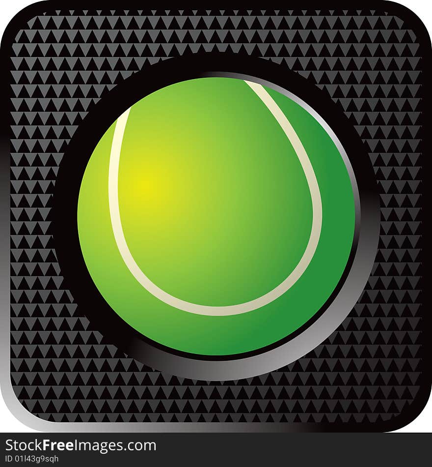 Tennis ball web button