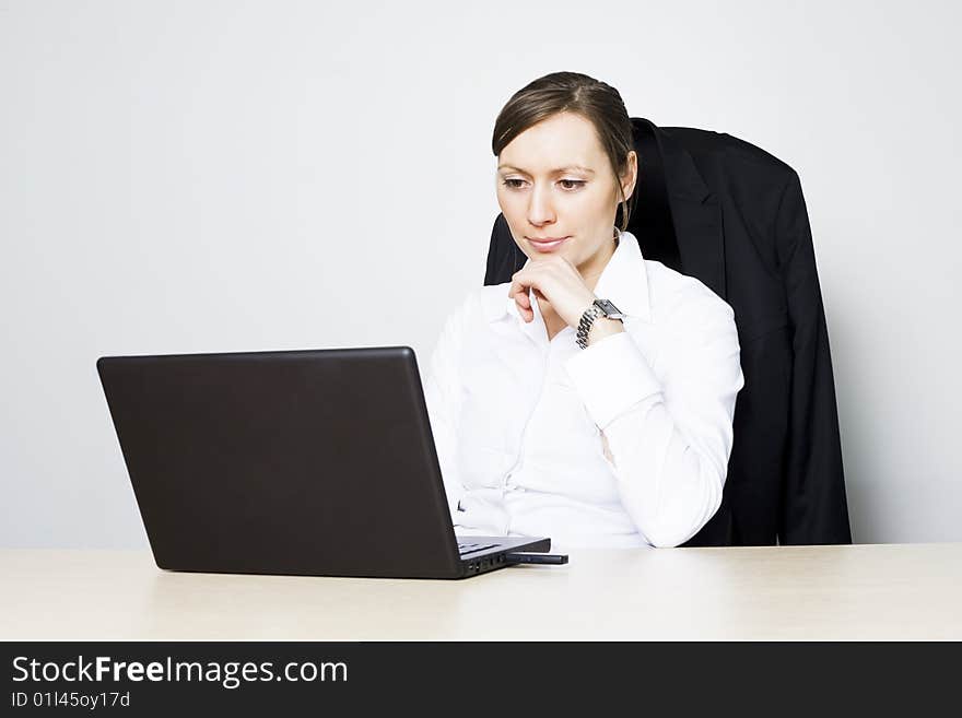 Young Woman In The Office