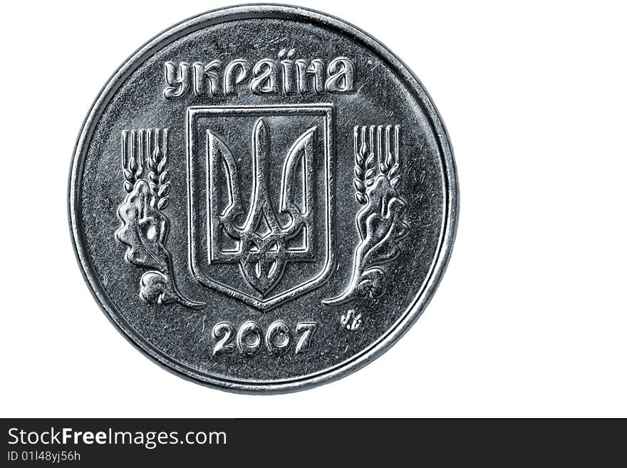 Ukrainian 1 kopeck coin